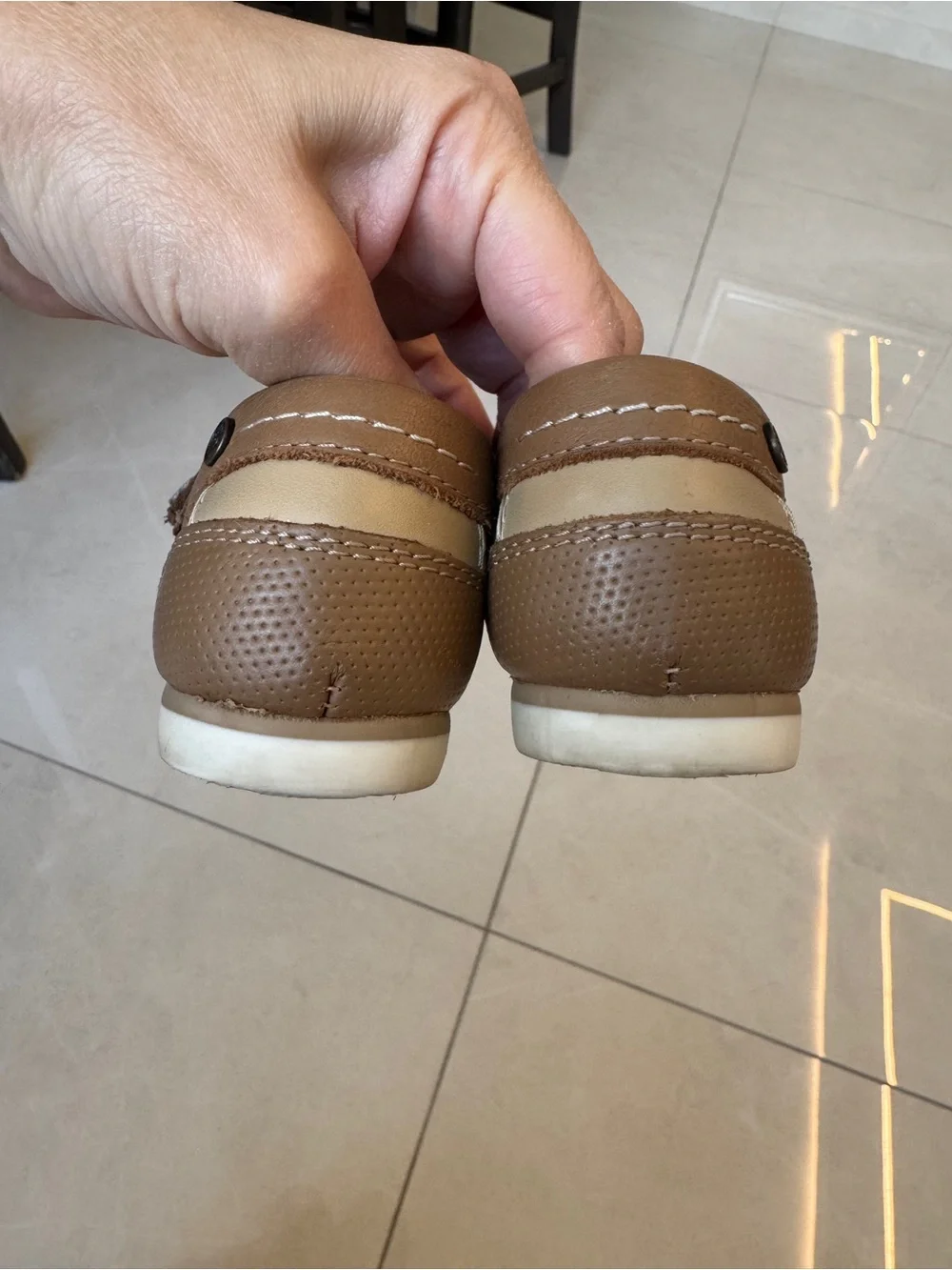 Mayoral Brown Toddler Moccasin-Style Leather Shoes